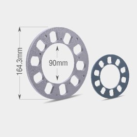 A PAIR WHEEL SPACERS 5 LUGS  8MM  THICK UNIVERSAL FIT SPACER 